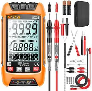Digital Multimeter Smart Testers TRMS 9999 Counts Anti-Burning Ohm Amp Volt Meter Measures NCV,AC/DC Current/Voltage,Resistance,Continuity,Capacitance,diodes,Auto-ranging Electrical Tools Digital Multimeter Smart Testers TRMS 9999 Counts Anti-Burning Ohm Amp Volt Meter Measures NCV,AC/DC Current/Voltage,Resistance,Continuity,Capacitance,diodes,Auto-ranging Electrical Tools