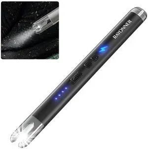 RAYONNER Lighter Electric Candle Lighters with Flashlight Windproof & Flameless USB Rechargeable with Safety Switch