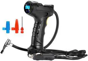 150PSI Portable Air Compressor for Car Tires  Digital Tire Inflator with LED Flashlight, 12V Auto Pump for Cars, Motorcycles, Bikes, and Sports Balls