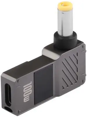 GINTOOYUN 2PCS USB C to 5.5mm Laptop Charging Adapter Female Type C to Male DC 5.5 x 2.5mm Barrel Jack Plug Converter Universal 100W PD Adapter (5525) GINTOOYUN 2PCS USB C to 5.5mm Laptop Charging Adapter Female Type C to Male DC 5.5 x 2.5mm Barrel Jack Plug Converter Universal 100W PD Adapter (5525)