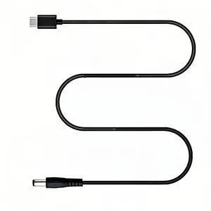 USB C to DC 5.5mm x 2.5mm(Compatible with 5.5x2.1mm) Power Cord, USB Type C Input to DC 12V 3A Out Power Cable, Work with PD Charger and Power Bank. for Outdoor, Studio and Travel.(1 Pack, 5 Feet)