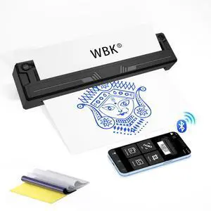 Tattoo Stencil Printer,Portable-Wireless-Bluetooth-Thermal-Inkless Tattoo Printer Machine with 10pcs Tattoo Transfer Paper,Compatible with Phone/Pc&Pad