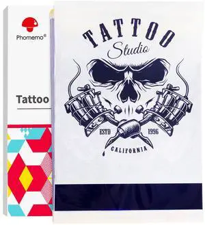 Phomemo (Upgraded) Tattoo Stencil Paper, 110 Sheets A4 Size Transfer Paper for Tattoo Supplies Kit, Compatible with M08F, TP81, Itari A886, Stencil Printers for Tattoo Artists & Beginners