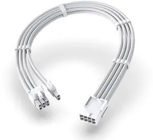 EZDIY-FAB PCIe 8-Pin Female to PCIe 8-Pin (6+2) Male Power Supply Adapter Extension Cable for Graphics Card or PCIe Device 11.8 inch (30 cm)-All White EZDIY-FAB PCIe 8-Pin Female to PCIe 8-Pin (6+2) Male Power Supply Adapter Extension Cable for Graphics Card or PCIe Device 11.8 inch (30 cm)-All White