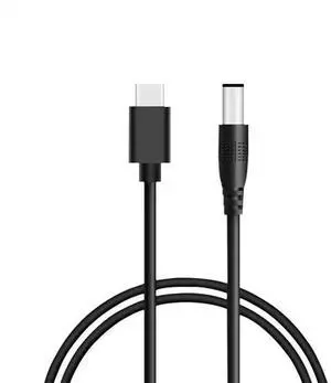 FASTELECTRIC USB C to DC 5.5mm x 2.1mm Power Cord, USB Type C Input to DC 5V Out Charging Cable, Work with PD Charger and PD Power Bank.Output DC 5V 3A Max. Portable for Outdoor Test, Studio, Office