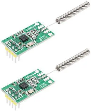 SING F LTD 2pcs CC1101 433Mhz Wireless Transceiver CUL Funk Module DC 1.8-3.6V 10mW USB FHEM Transceiver with Spring Antenna Compatible with A-rduino Compatible with Raspberry Pi