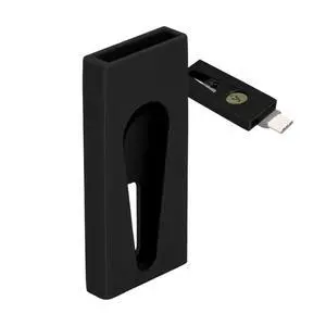SplashNColor 2FA Protector Compatible with Yubikey 5C and 5C NFC USB C Security Keys - Slim Sleek Case Holder for Enhanced Protection Black