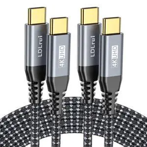 USB C Cable [3FT, 2-Pack] 20Gbps High-Speed Data Transfer, 4K UHD USB C Monitor Display, USB 3.2 Gen 2x2, 100W Fast Charging Cord for iPhone 17/16, Sandisk, Samsung T7, SSK, ARZOPA, KYY, MNN
