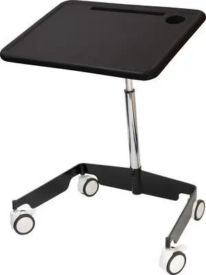 Kore Design Kids Sit-Stand Mobile Student Desk 31" to 38", Black