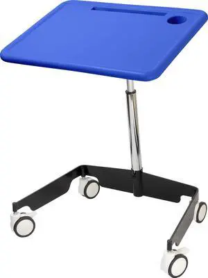 Kore Design Kids Sit-Stand Mobile Student Desk 31" to 38", Blue
