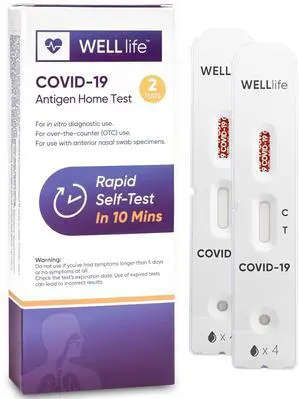 WELL life COVID-19 Antigen Home Test 2-pack