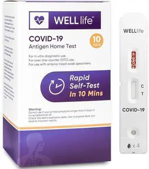 WELL life COVID-19 Antigen Home Test 10-pack