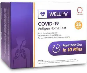 WELL life COVID-19 Antigen Home Test 25-pack