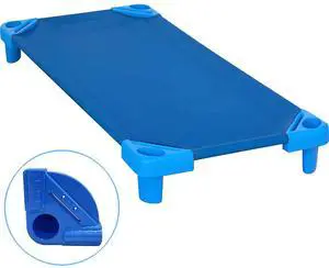 Kore Design Stackable Standard Cot (52x23x7") Blue, Round