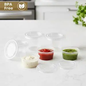 Lid Flat (PET) for Portion Cup 0.75oz and 1oz, 2500-Pack Lid Flat (PET) for Portion Cup 0.75oz and 1oz, 2500-Pack