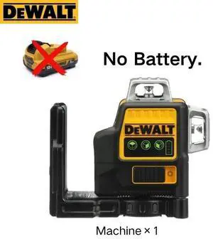 DEWALT DW089LG 3 x 360° Green Beam Self-Leveling Line Laser (Tool Only)