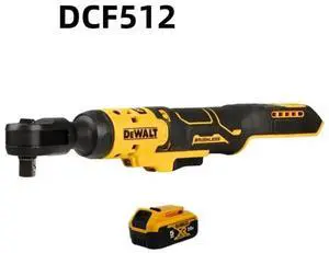 DeWalt® 20V MAX DCF512 Brushless Cordless 1/2" Ratchet Wrench - High Torque, Versatile, with LED Worklight (Includes Ratchet, Battery & Charger)