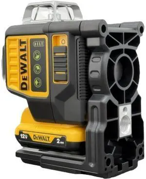 DEWALT® 12V MAX Cordless Professional Laser Level (DW089LG Model) - 3 x 360° Green Lines, High Precision for Construction, Home Renovation (Includes battery and charger)