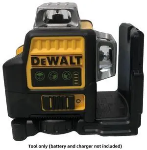DEWALT® DW089LG 12V MAX Cordless Green Laser Level - 3 x 360°, Pro-Grade (Tool Only)