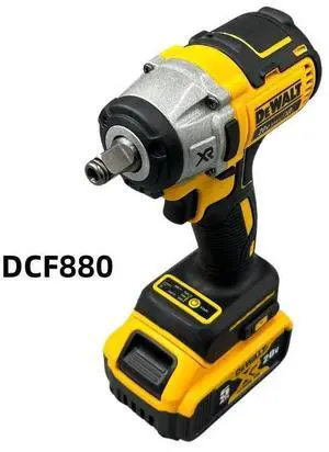 DeWalt® DCF880 Brushless 20V Cordless Impact Wrench  203Nm, Rechargeable Lithium Battery Compatible, LED Light Ring (Includes charger and battery)