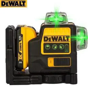 DeWalt® DW089LG 12V Max Laser Level, 3-Way 360 Green Degrees Professional Architectural Laser, Rotary and Linear Laser Levelsï¼for Laser for Home Renovation Layout or Architectural Design