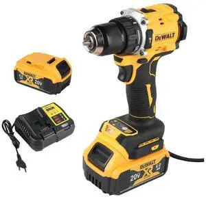 DeWALT® Lithium Battery 20V Rechargeable Brushless Compact Electric Screwdriver Hand Drill Impact Drill DCD805 (Electric drill+Battery+Charger)