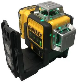 DEWALT® DW089LG 12-Line 3-Side Outdoor Laser Level - 360° Vertical & Horizontal, 12V Lithium Battery (Green)-Laser + Battery + Charger