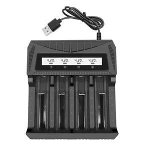 1/2/4 Slots Charger USB Input Independent Slot for 4.2V Rechargeable Lithium for 1.2V NI-MH AA/AAA