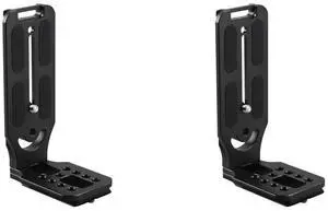 2Pcs Camera L Shape Holder Quick Release L Plate 1/4 Inch Screw L Shape Bracket for Arca Mount for Fuji Camera