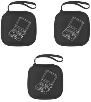 Portable Organizer Bag Shockproof Handheld Game Console Case with Handle Travel Case for ANBERNIC RG35XXSP Retro Game Console
