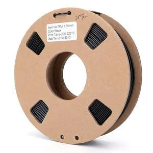 TPU Silk Texture Printing Materials Dimensional Accuracy +/- 0.05mm 1.75mm 3D Printer Filament 95A 250g Black/White
