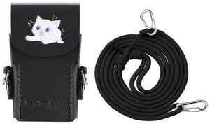 Protective Leather Case & Lanyard for OSMO Pocket 3 Anti-Scratch Lens Screen Protective Cover Shockproof Leather Sleeve Skin