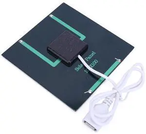 1.2W Portable Solar Charger Mobile Power Supply Polycrystalline Lightweight Courtyard Lighting for Charger 3.7 Batteries