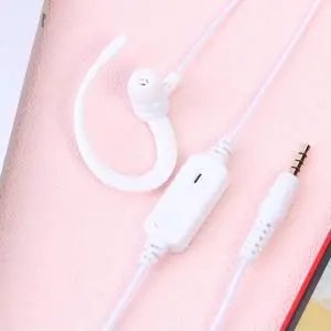 1.2m PTT Walkie Talkie Earpiece Mic Earbuds Headset for Mijia 1S Radio Double-Layer Wire Beautiful and Durable