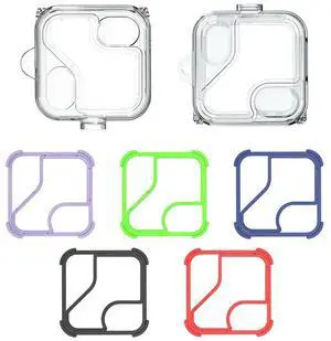 Protective Cover with 5 Pairs Silicone Ring Wireless Headphones Cover Hollow Waterproof Lanyard and l Hook for Nothing Ear 2