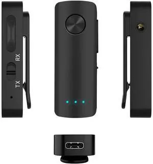 2 IN 1 Bluetooth-Compatible 5.3 Audio Transmitter Receiver Handsfree Call FM Receiver Transmitter 3.5mm AUX for Car Home Stereo