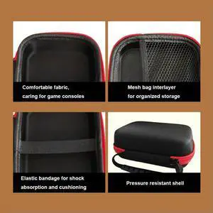Hard Carry Bag Shockproof Portable Organizer Bag Anti-Scratch With Handle Mesh Pocket for ANBERNIC RG405V Console Accessories