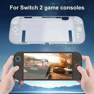 PC Transparent Box Anti-Scratch Hard Shell Case High Transparency Clear Protector Cover for Switch 2 Game Console