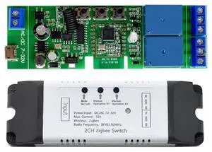 2 Channel /Zigbee Relay Module Remote Control AC/DC 7-32V Phone APP Remote Control DIY Home Automation for Door Access