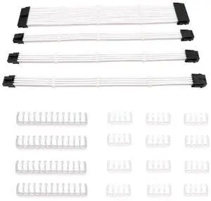 Multipurpose PC Case Extension Cable Kit 24Pin Motherboard+CPU(4+4)8PIN +2xGPU(6+2)8PIN Wire Computer Connector
