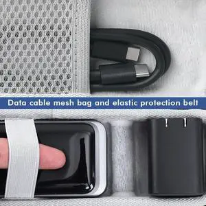 Carrying Case Shockproof Hard Travel Case EVA with Hand Rope & Carabiner Hardshell Case for Anker Prime 12000mAh Power Bank 130W