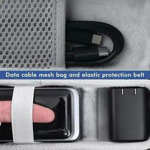Hard Travel Case EVA Anti-scratch Carrying Case Shockproof Protective Hard Case for Anker Prime 20000mAh Power Bank 200W&Charger