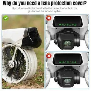 Gimbal Protector Guard Anti-collision Lens Protective Cover Anti-scratch Lens Protector Hood for Flip Drone Accessories