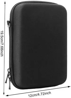 Hard EVA Carrying Case with Dual Zipper Portable Card Protector Portable EVA Bag for Switch/Switch OLED Game Card