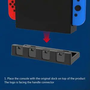 For Joycon Charging Dock Station Charges Up To 4 Controllers Controller Dock Station Holder Handle Charger for Switch