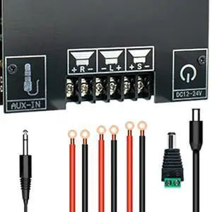 2.1 Channel Bluetooth-Compatible AMP Board with Treble and Bass Control 50Wx2+100W Amplifier Board for DIY Speakers Home Theater