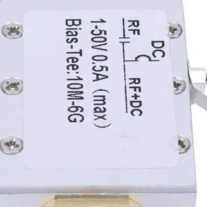 DC 1-50V Radio Frequency Microwave Coaxial Bias 10MHz-6GHz Bias Tee Blocker Low Insertion Loss