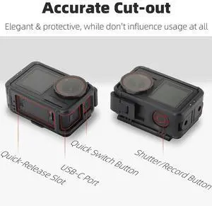 Rabbit Cage with Sunshade Protective Housing Case Protective Case for Action 5 Pro Action 4 Action 3