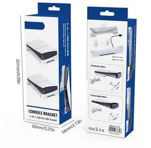 For Slim Base Stand Display Stand Stable with 4-Port USB2.0 Hub Host Rack Holder for Slim Disc & Digital Edition