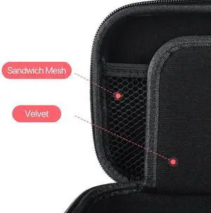 Hard Carrying Case for Nintendo for Switch 2 Shockproof Carrying Bag with 12 Game Card Slots & Pockets Hard Travel Case